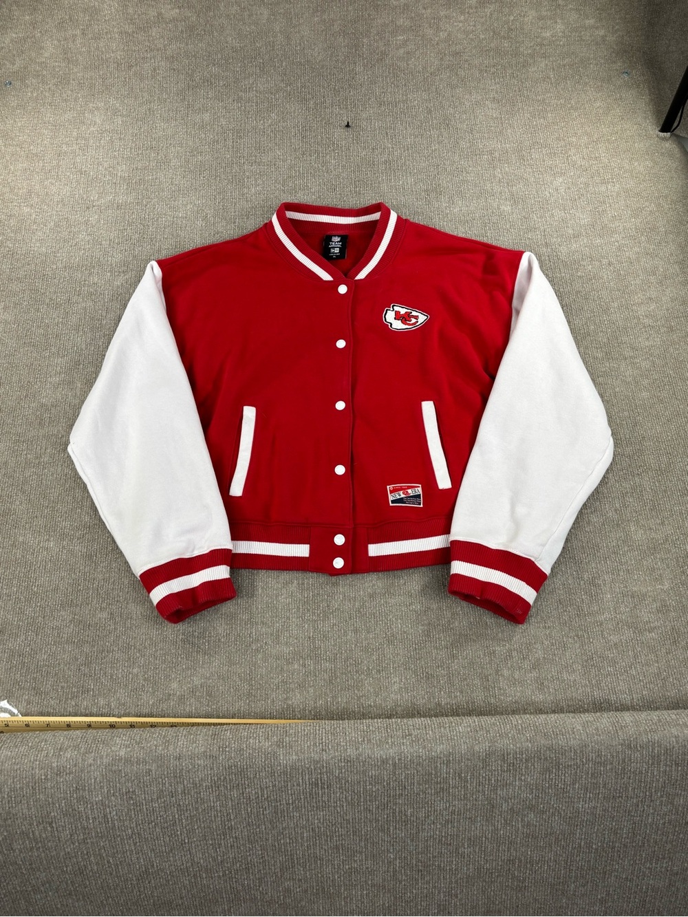 New Era Kansas City Chiefs Women's Red Varsity Jacket Sz XL Taylor Swift Kelce